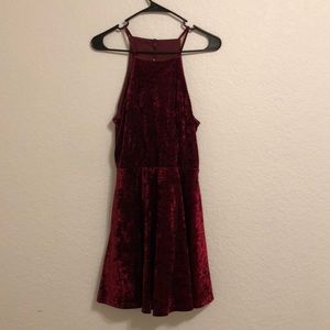 Lulus Burgundy Skater Dress